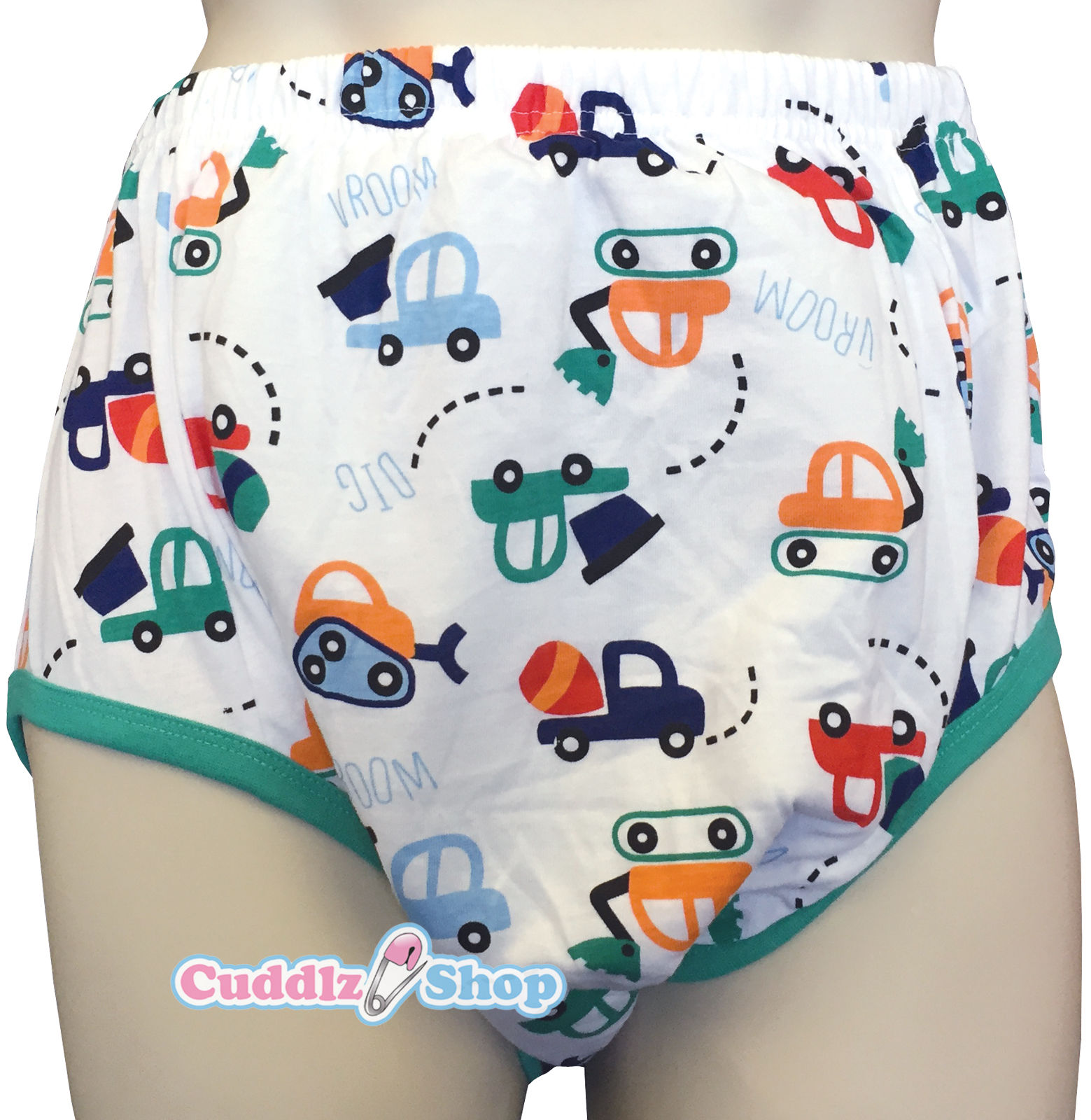 Cuddlz Adult Toy Digger Design Padded Pull Up Cotton Pants ABDL